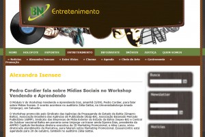 Site Bahia Notícias fala sobre o Workshop Vendendo e Aprendendo, com o Especialista em Marketing Digital, Pedro Cordier.